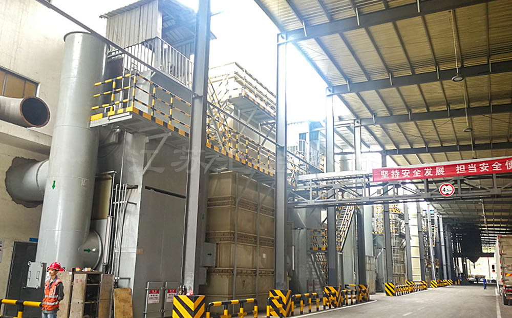 有色鑄造煙氣處理設(shè)備（干法+濕法+活性炭纖維吸附）